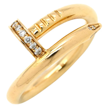 カルティエ Cartier ジュストアンクル ダイヤ B4216900 イエローゴールド K18YG ダイヤモンド #53(JP13) リング 指輪 18K 750 JUSTE UN CLOU 13号