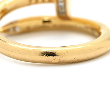 カルティエ Cartier ジュストアンクル ダイヤ B4216900 イエローゴールド K18YG ダイヤモンド #53(JP13) リング 指輪 18K 750 JUSTE UN CLOU 13号