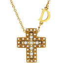 ダミアーニ DAMIANI ベルエポック XXS 20083571 イエローゴールド K18YG ダイヤモンド ネックレス 750 18金 YG クロス 十字架 ペンダント ダイヤ