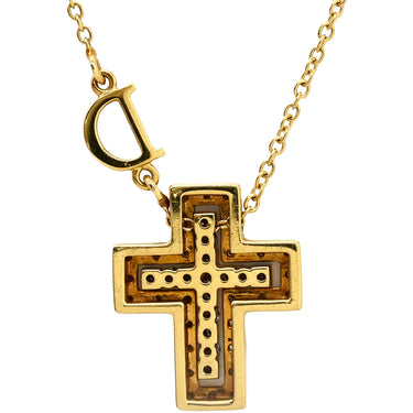 ダミアーニ DAMIANI ベルエポック XXS 20083571 イエローゴールド K18YG ダイヤモンド ネックレス 750 18金 YG クロス 十字架 ペンダント ダイヤ