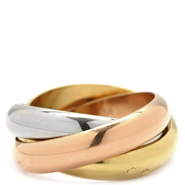 カルティエ Cartier イエローゴールド×ピンクゴールド×ホワイトゴールド K18YG K18PG K18WG #54 リング 指輪 Au750 18K 3重 3連 3カラー 14号