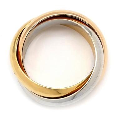 カルティエ Cartier イエローゴールド×ピンクゴールド×ホワイトゴールド K18YG K18PG K18WG #54 リング 指輪 Au750 18K 3重 3連 3カラー 14号