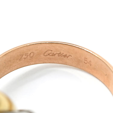 カルティエ Cartier イエローゴールド×ピンクゴールド×ホワイトゴールド K18YG K18PG K18WG #54 リング 指輪 Au750 18K 3重 3連 3カラー 14号