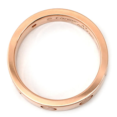 カルティエ Cartier ミニラブリング CRB4050747 ピンクゴールド K18PG ダイヤモンド #47(JP7) リング 指輪 LOVE Ring 750 18K PG 18金 1P ダイヤ 7号