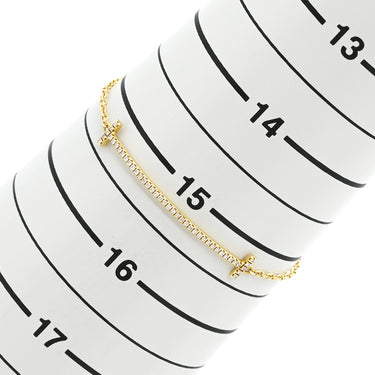 ティファニー Tiffany & Co Tスマイル ダイヤ スモール 60150753 イエローゴールド K18YG ダイヤモンド ブレスレット 750 18K YG パヴェダイヤ