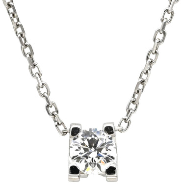 カルティエ Cartier C ドゥ カルティエ ダイヤモンド ペンダント N7413700 ホワイトゴールド K18WG ダイヤモンド ネックレス 18K AU750 WG