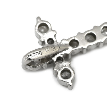 ノンブランド NON BRAND ダイヤモンド 0.30ct プラチナシルバー Pt900 ダイヤモンド ペンダントトップ Pt900 プラチナ 十字架 スイートテン クロストップ