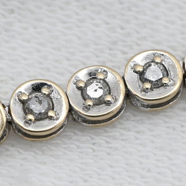 ノンブランド NON BRAND テニスブレスレット ダイヤモンド ホワイトゴールド K18WG ダイヤモンド ブレスレット Au750 18K 18金 ベゼルセッティング フルエタニティ