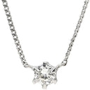 ノンブランド NON BRAND ソリティア ダイヤモンド 0.25ct プラチナシルバー Pt850 ダイヤモンド Pt850(チェーン/造幣局検定マーク) ネックレス プラチナ 1P 1石 1粒 6本爪 両吊りタイプ