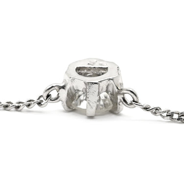 ノンブランド NON BRAND ソリティア ダイヤモンド 0.25ct プラチナシルバー Pt850 ダイヤモンド Pt850(チェーン/造幣局検定マーク) ネックレス プラチナ 1P 1石 1粒 6本爪 両吊りタイプ
