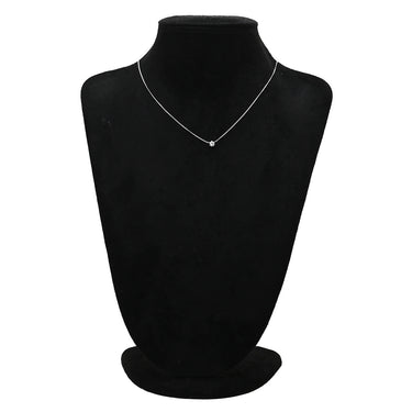 ノンブランド NON BRAND ソリティア ダイヤモンド 0.25ct プラチナシルバー Pt850 ダイヤモンド Pt850(チェーン/造幣局検定マーク) ネックレス プラチナ 1P 1石 1粒 6本爪 両吊りタイプ