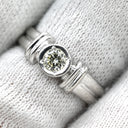 ノンブランド NON BRAND ダイヤモンド 0.2ct プラチナシルバー Pt900 ダイヤモンド リング 指輪 プラチナ 1P 1石 1粒 ソリティア ベゼルセッティング 11号