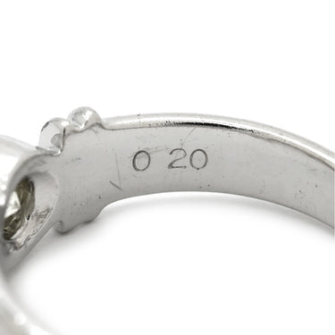 ノンブランド NON BRAND ダイヤモンド 0.2ct プラチナシルバー Pt900 ダイヤモンド リング 指輪 プラチナ 1P 1石 1粒 ソリティア ベゼルセッティング 11号