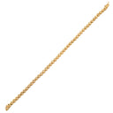 ノンブランド NON BRAND テニスブレスレット 1.0ct ダイヤモンド イエローゴールド K18YG ダイヤモンド ブレスレット Au750 18K 18金 ベゼルセッティング