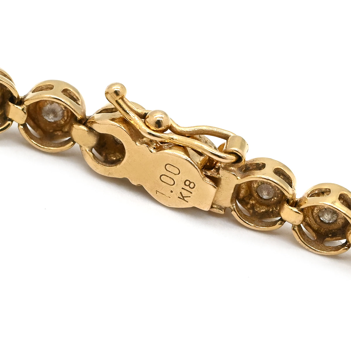 ノンブランド NON BRAND テニスブレスレット 1.0ct ダイヤモンド