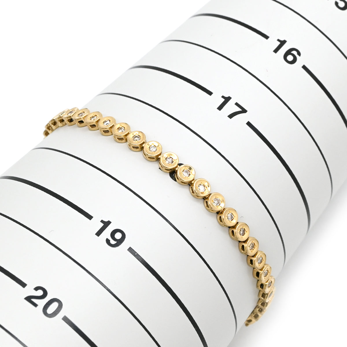 ノンブランド NON BRAND テニスブレスレット 1.0ct ダイヤモンド