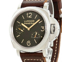 腕時計 パネライ PANERAI ルミノール 1950 3デイズ パワーリザーブ アッチャイオ PAM00423 Q番 手巻き メンズ Q番 黒 スモールセコンド