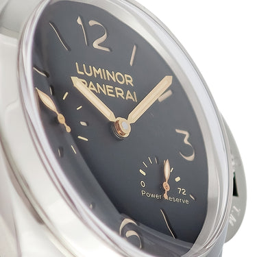 腕時計 パネライ PANERAI ルミノール 1950 3デイズ パワーリザーブ アッチャイオ PAM00423 Q番 手巻き メンズ Q番 黒 スモールセコンド