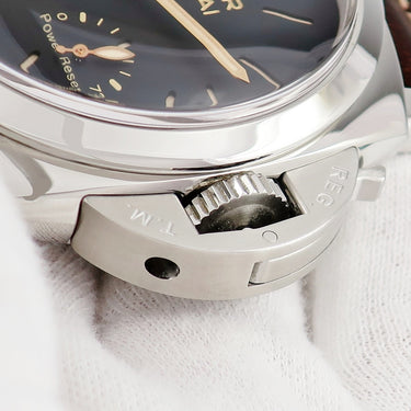 腕時計 パネライ PANERAI ルミノール 1950 3デイズ パワーリザーブ アッチャイオ PAM00423 Q番 手巻き メンズ Q番 黒 スモールセコンド