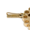 ノンブランド NON BRAND ダイヤ 0.14ct イエローゴールド K18YG ダイヤモンド ペンダントトップ K18YG Au750 18K 7P 7粒 ネックレストップ 透かしフラワー ホールデザイン