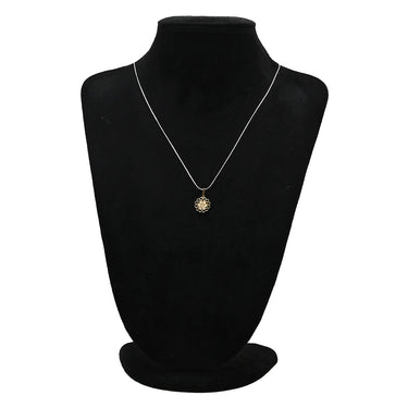 ノンブランド NON BRAND ダイヤ 0.14ct イエローゴールド K18YG ダイヤモンド ペンダントトップ K18YG Au750 18K 7P 7粒 ネックレストップ 透かしフラワー ホールデザイン