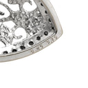 ノンブランド NON BRAND ダイヤ ブラックダイヤ 0.45ct 0.10ct ブラック×ホワイトゴールド K18WG ダイヤモンド ペンダントトップ 黒 18金 18K 750 WG フィリグリーデザイン フラワー
