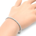 ノンブランド NON BRAND テニスブレスレット ダイヤモンド ホワイトゴールド K18WG ダイヤモンド ブレスレット Au750 18K 18金 4本爪セッティング フルエタニティ