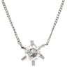 ノンブランド NON BRAND ソリティア ダイヤモンド 0.54ct プラチナシルバー Pt900 ダイヤモンド Pt850(チェーン/造幣局検定マーク) ネックレス プラチナ 1P 1石 1粒 6本爪 両吊りタイプ
