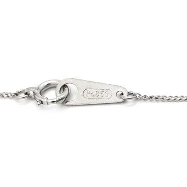 ノンブランド NON BRAND ソリティア ダイヤモンド 0.54ct プラチナシルバー Pt900 ダイヤモンド Pt850(チェーン/造幣局検定マーク) ネックレス プラチナ 1P 1石 1粒 6本爪 両吊りタイプ