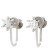 ノンブランド NON BRAND ダイヤモンド 0.38ct ネジ式 プラチナシルバー Pt850 ダイヤモンド イヤリング プラチナ 1P 1石 1粒 ソリティア 6本爪 両耳用