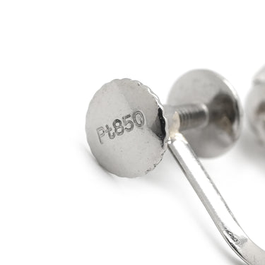 ノンブランド NON BRAND ダイヤモンド 0.38ct ネジ式 プラチナシルバー Pt850 ダイヤモンド イヤリング プラチナ 1P 1石 1粒 ソリティア 6本爪 両耳用