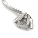 ノンブランド NON BRAND ダイヤモンド 0.38ct ネジ式 プラチナシルバー Pt850 ダイヤモンド イヤリング プラチナ 1P 1石 1粒 ソリティア 6本爪 両耳用