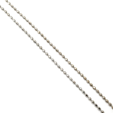 ノンブランド NON BRAND ダイヤモンド トリロジー ホワイトゴールド K14WG ダイヤモンド ネックレス Au585 14K ドロップ ボールチェーン フラワーモチーフ