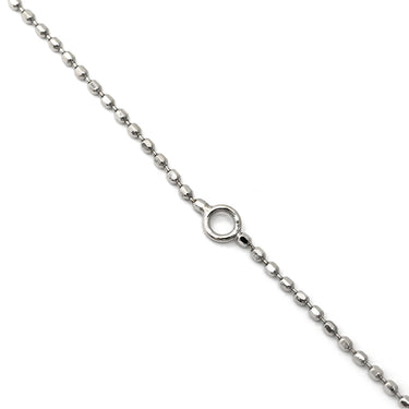 ノンブランド NON BRAND ダイヤモンド トリロジー ホワイトゴールド K14WG ダイヤモンド ネックレス Au585 14K ドロップ ボールチェーン フラワーモチーフ