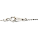 ノンブランド NON BRAND ダイヤモンド トリロジー ホワイトゴールド K14WG ダイヤモンド ネックレス Au585 14K ドロップ ボールチェーン フラワーモチーフ