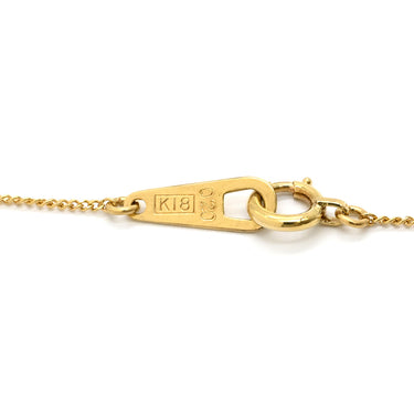 ノンブランド NON BRAND ソリティア ダイヤモンド イエローゴールド K18YG ダイヤモンド ネックレス Au750 18K 18金 1P 1石 1粒 6本爪 ラウンドブリリアント