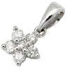 ノンブランド NON BRAND ダイヤモンド 0.13ct ホワイトゴールド K18WG ダイヤモンド ペンダントトップ K18WG Au750 18K 18金 スターモチーフ フラワー 6P 6粒