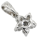 ノンブランド NON BRAND ダイヤモンド 0.13ct ホワイトゴールド K18WG ダイヤモンド ペンダントトップ K18WG Au750 18K 18金 スターモチーフ フラワー 6P 6粒