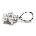 ノンブランド NON BRAND ダイヤモンド 0.13ct ホワイトゴールド K18WG ダイヤモンド ペンダントトップ K18WG Au750 18K 18金 スターモチーフ フラワー 6P 6粒