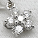 ノンブランド NON BRAND ダイヤモンド 0.13ct ホワイトゴールド K18WG ダイヤモンド ペンダントトップ K18WG Au750 18K 18金 スターモチーフ フラワー 6P 6粒