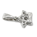 ノンブランド NON BRAND ダイヤモンド 0.13ct ホワイトゴールド K18WG ダイヤモンド ペンダントトップ K18WG Au750 18K 18金 スターモチーフ フラワー 6P 6粒