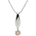 ノンブランド NON BRAND ダイヤ 0.20ct ホワイトゴールド K18WG ダイヤモンド ネックレス 18K 750 WG 18金 ブラウンダイヤ 1P スウィング ネックレス
