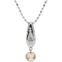 ノンブランド NON BRAND ダイヤ 0.20ct ホワイトゴールド K18WG ダイヤモンド ネックレス 18K 750 WG 18金 ブラウンダイヤ 1P スウィング ネックレス