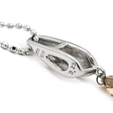 ノンブランド NON BRAND ダイヤ 0.20ct ホワイトゴールド K18WG ダイヤモンド ネックレス 18K 750 WG 18金 ブラウンダイヤ 1P スウィング ネックレス