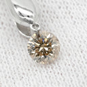 ノンブランド NON BRAND ダイヤ 0.20ct ホワイトゴールド K18WG ダイヤモンド ネックレス 18K 750 WG 18金 ブラウンダイヤ 1P スウィング ネックレス