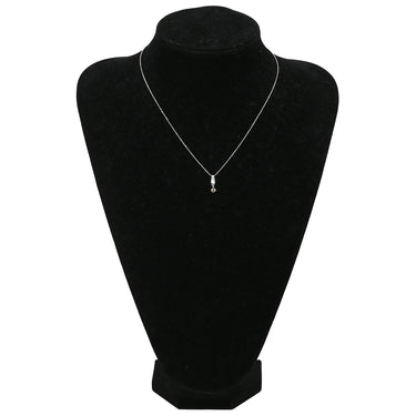 ノンブランド NON BRAND ダイヤ 0.20ct ホワイトゴールド K18WG ダイヤモンド ネックレス 18K 750 WG 18金 ブラウンダイヤ 1P スウィング ネックレス