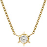 ノンブランド NON BRAND ソリティア ダイヤモンド 0.2ct イエローゴールド K18YG ダイヤモンド K18YG(チェーン/造幣局検定マーク) ネックレス Au750 18K 18金 1P 1石 1粒 6本爪 両吊りタイプ