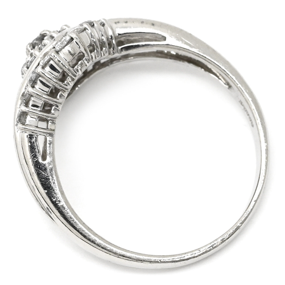 ノンブランド NON BRAND Pt ダイヤモンド 0.54ct プラチナシルバー