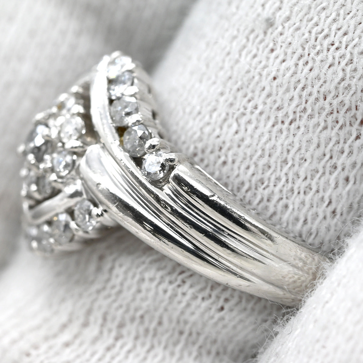 ノンブランド NON BRAND Pt ダイヤモンド 0.54ct プラチナシルバー