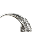 ノンブランド NON BRAND Pt ダイヤモンド 0.54ct プラチナシルバー Pt900 ダイヤモンド リング 指輪 プラチナ クラスターデザイン 菱形モチーフ 15号